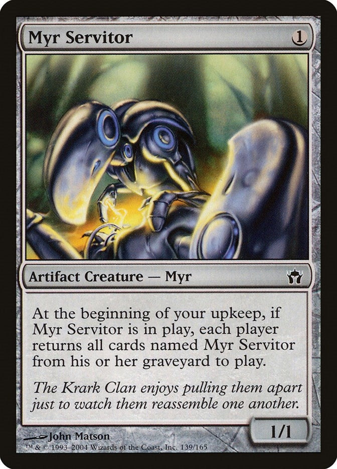 Image for Myr Servitor (Fifth Dawn) (139) - Magic: The Gathering