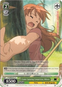 Image for Cicada Capturing Competition, Mikuru (The Melancholy of Haruhi Suzumiya Extra Booster) (SY/WE09-E11) - Weiss Schwarz