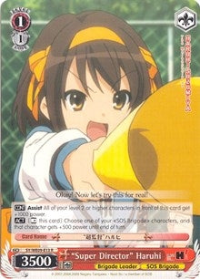 Image for "Super Director" Haruhi (The Melancholy of Haruhi Suzumiya Extra Booster) (SY/WE09-E13) - Weiss Schwarz
