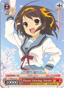 Image for Flower Viewing, Haruhi (The Melancholy of Haruhi Suzumiya Extra Booster) (SY/WE09-E14) - Weiss Schwarz