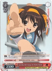 Image for Girl Who Will Change the World, Haruhi (Foil) (The Melancholy of Haruhi Suzumiya Extra Booster) (SY/WE09-E16) - Weiss Schwarz