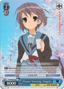 Image for Flower Viewing, Nagato (Foil) (The Melancholy of Haruhi Suzumiya Extra Booster) (SY/WE09-E26) - Weiss Schwarz