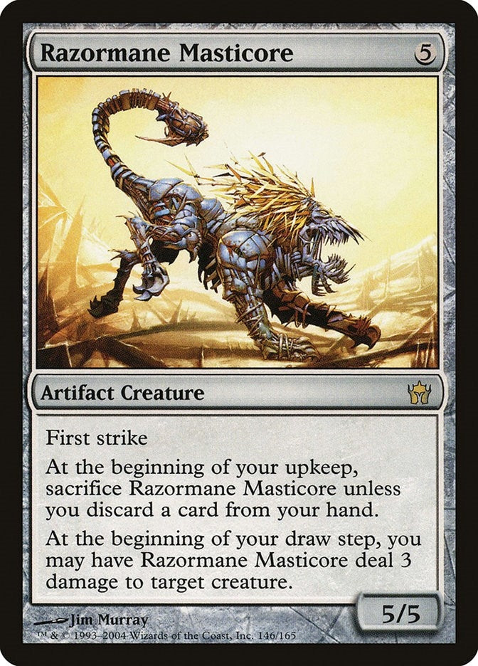 Image for Razormane Masticore (Fifth Dawn) (146) - Magic: The Gathering