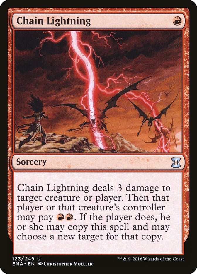 Image for Chain Lightning (Eternal Masters) (123) - Magic: The Gathering