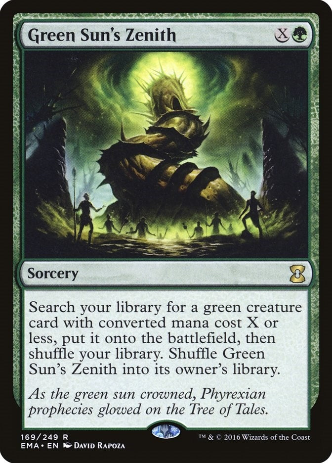 Image for Green Sun's Zenith (Eternal Masters) (169) - Magic: The Gathering