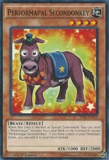 Image for Performapal Secondonkey (Starter Deck: Yuya) (YS16-EN012) - YuGiOh