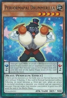 Image for Performapal Drummerilla (Starter Deck: Yuya) (YS16-EN011) - YuGiOh