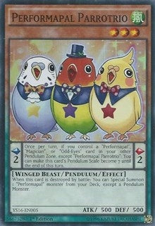 Image for Performapal Parrotrio (Starter Deck: Yuya) (YS16-EN005) - YuGiOh