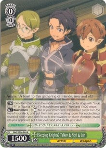 Image for "Sleeping Knights" Talken & Nori & Jun (Sword Art Online II Vol.2) (SAO/SE26-E09 R) - Weiss Schwarz