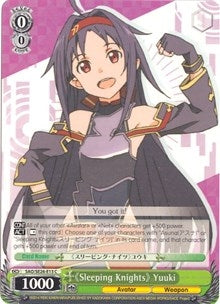 Image for "Sleeping Knights" Yuuki (Sword Art Online II Vol.2) (SAO/SE26-E13 C) - Weiss Schwarz