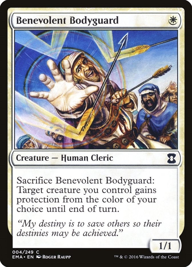 Image for Benevolent Bodyguard (Eternal Masters) (4) - Magic: The Gathering
