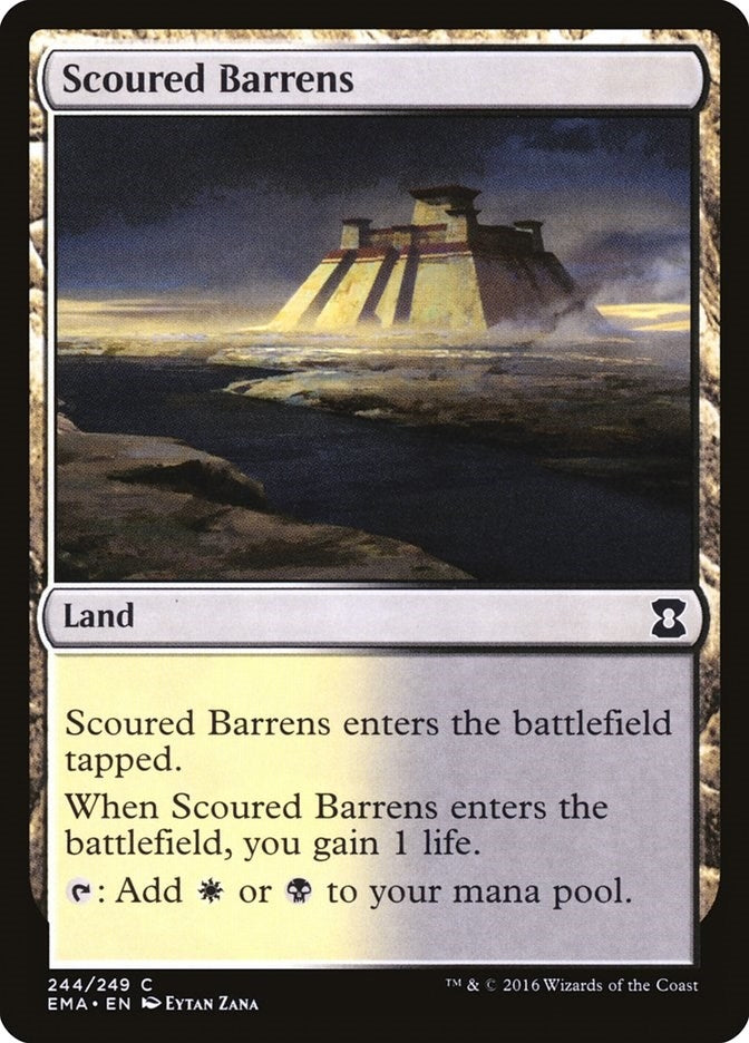 Image for Scoured Barrens (Eternal Masters) (244) - Magic: The Gathering