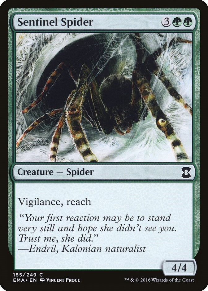 Image for Sentinel Spider (Eternal Masters) (185) - Magic: The Gathering