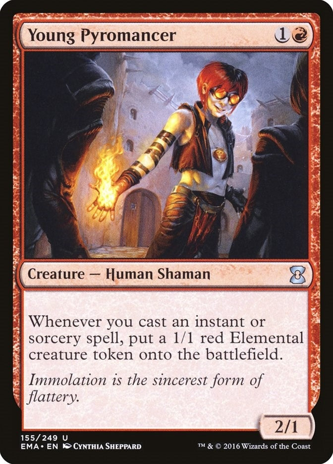 Image for Young Pyromancer (Eternal Masters) (155) - Magic: The Gathering