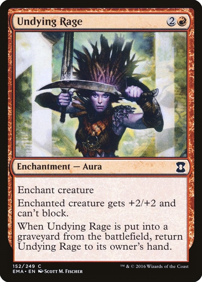 Image for Undying Rage (Eternal Masters) (152) - Magic: The Gathering