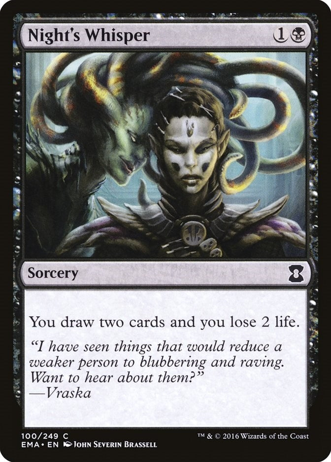 Image for Night's Whisper (Eternal Masters) (100) - Magic: The Gathering