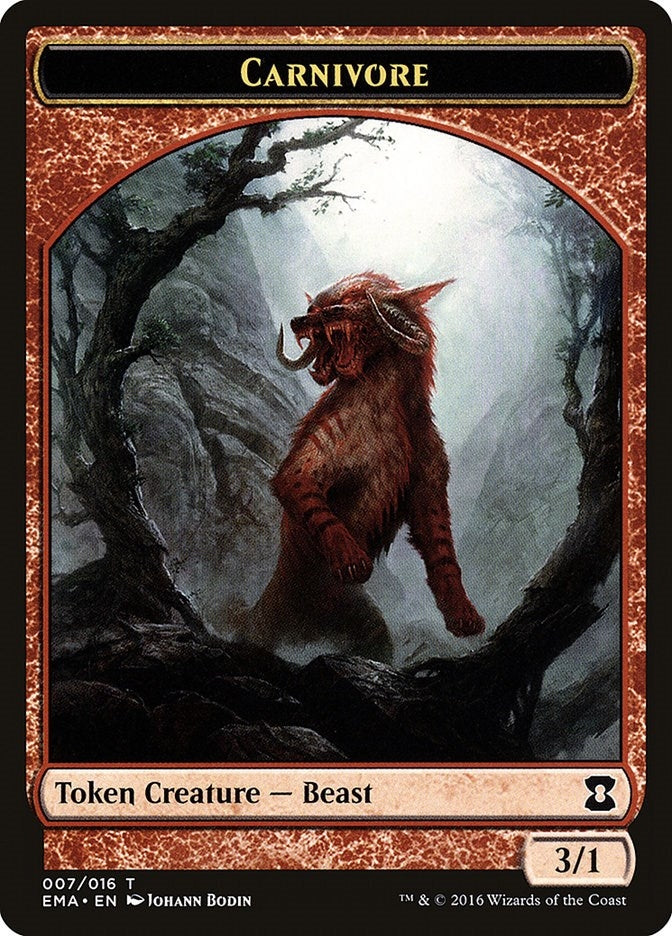 Image for Carnivore Token (Eternal Masters) (7) - Magic: The Gathering