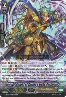 Image for Knight of Spring's Light, Perimore (G-BT07: Glorious Bravery of Radiant Sword) (G-BT07/004EN) - Cardfight Vanguard