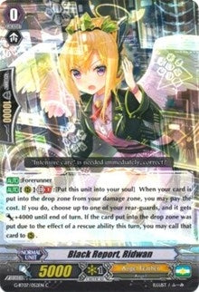 Image for Black Report, Ridwan (G-BT07: Glorious Bravery of Radiant Sword) (G-BT07/052EN) - Cardfight Vanguard