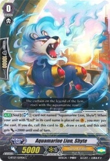Image for Aquamarine Lion, Shyte (G-BT07: Glorious Bravery of Radiant Sword) (G-BT07/059EN) - Cardfight Vanguard