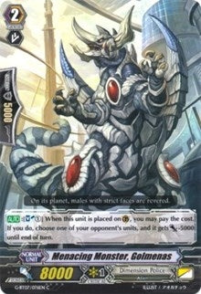Image for Menacing Monster, Golmenas (G-BT07: Glorious Bravery of Radiant Sword) (G-BT07/076EN) - Cardfight Vanguard
