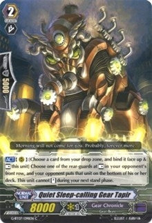 Image for Quiet Sleep-calling Gear Tapir (G-BT07: Glorious Bravery of Radiant Sword) (G-BT07/098EN) - Cardfight Vanguard