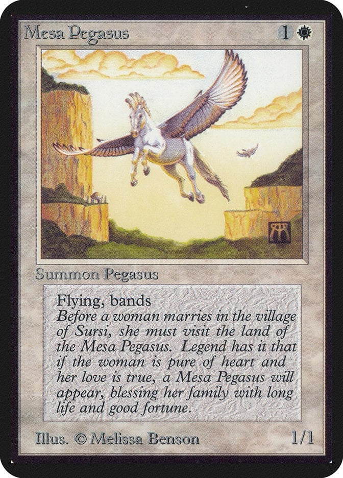 Image for Mesa Pegasus (Alpha Edition) - Magic: The Gathering