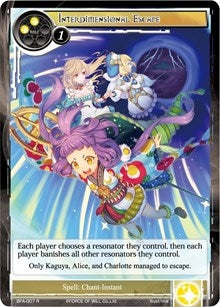 Image for Interdimensional Escape (Battle for Attoractia) (BFA-007) - Force of Will