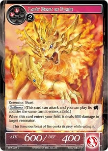 Image for Lapis' Beast of Flame (Battle for Attoractia) (BFA-024) - Force of Will