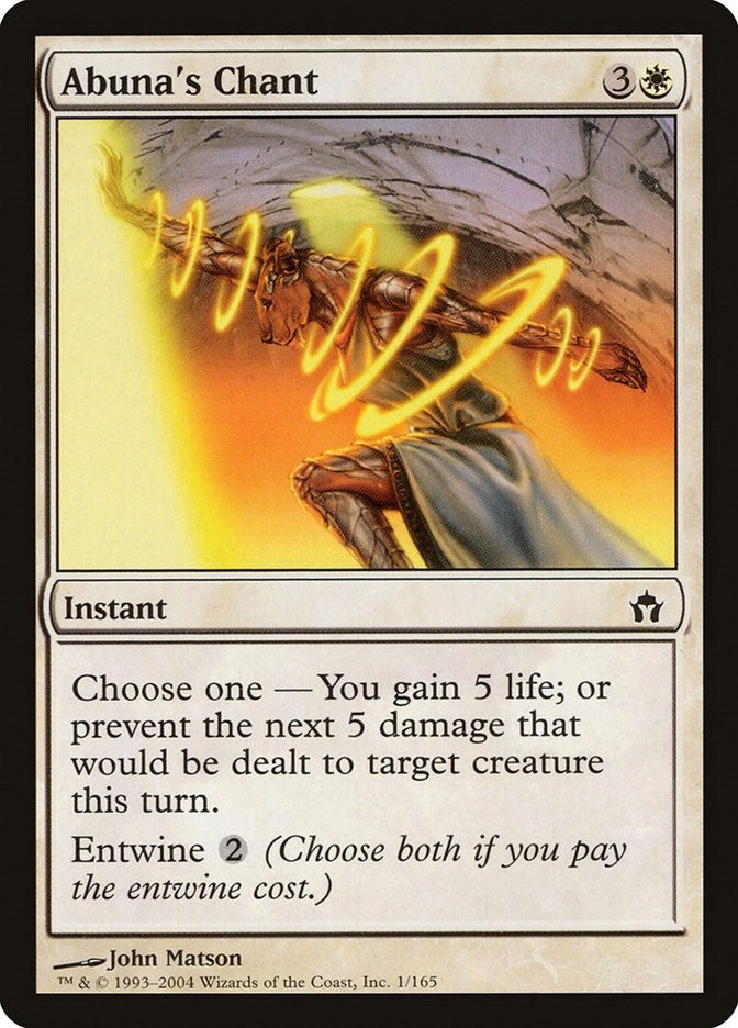 Image for Abuna's Chant (Fifth Dawn) (1) - Magic: The Gathering