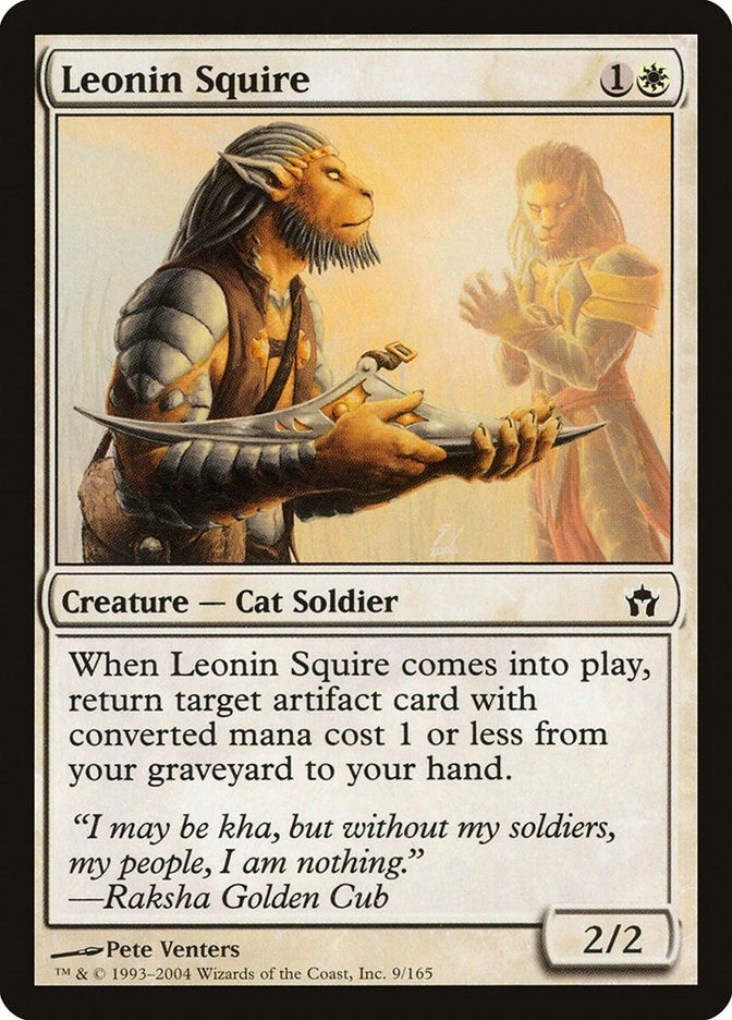 Image for Leonin Squire (Fifth Dawn) (9) - Magic: The Gathering