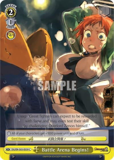 Image for Battle Arena Begins! (Disgaea) (DG/EN-S03-E039 C) - Weiss Schwarz