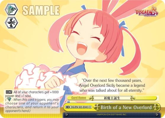 Image for Birth of a New Overlord (Disgaea) (DG/EN-S03-E045 CC) - Weiss Schwarz