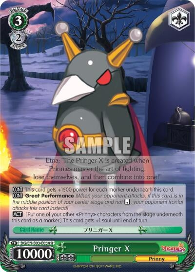 Image for Pringer X (Disgaea) (DG/EN-S03-E054 R) - Weiss Schwarz