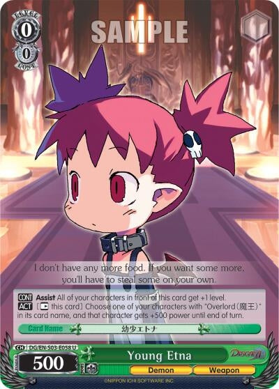 Image for Young Etna (Disgaea) (DG/EN-S03-E058 U) - Weiss Schwarz