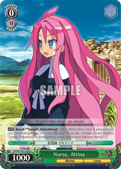 Image for Nurse, Altina (Disgaea) (DG/EN-S03-E064 C) - Weiss Schwarz