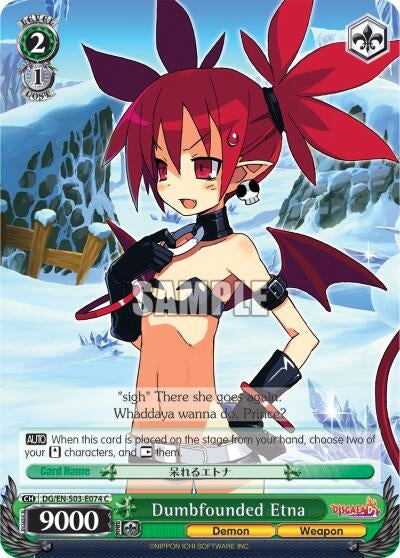 Image for Dumbfounded Etna (Disgaea) (DG/EN-S03-E074 C) - Weiss Schwarz