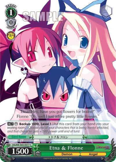 Image for Etna & Flonne (Disgaea) (DG/EN-S03-E077 C) - Weiss Schwarz
