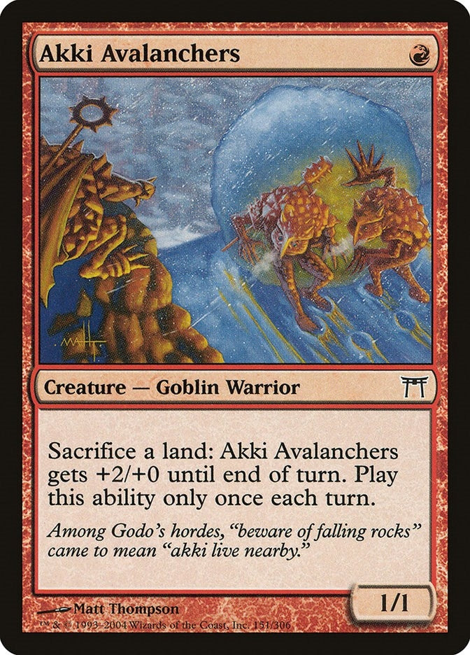 Image for Akki Avalanchers (Champions of Kamigawa) (151) - Magic: The Gathering