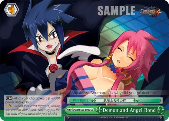 Image for Demon and Angel Bond (Disgaea) (DG/EN-S03-E089 CC) - Weiss Schwarz