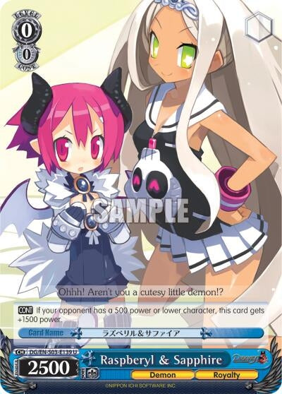 Image for Raspberyl & Sapphire (Disgaea) (DG/EN-S03-E139 U) - Weiss Schwarz