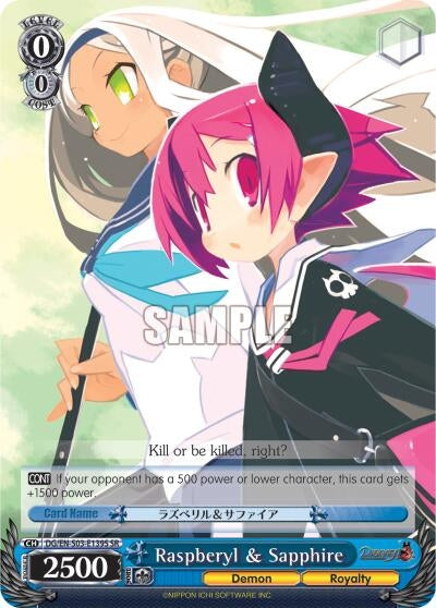 Image for Raspberyl & Sapphire (SR) (Disgaea) (DG/EN-S03-E139S SR) - Weiss Schwarz