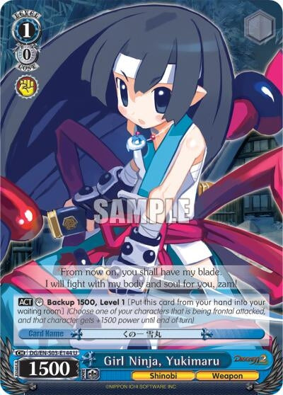 Image for Girl Ninja, Yukimaru (Disgaea) (DG/EN-S03-E144 U) - Weiss Schwarz