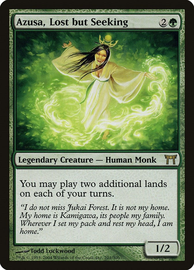 Image for Azusa, Lost but Seeking (Champions of Kamigawa) (201) - Magic: The Gathering