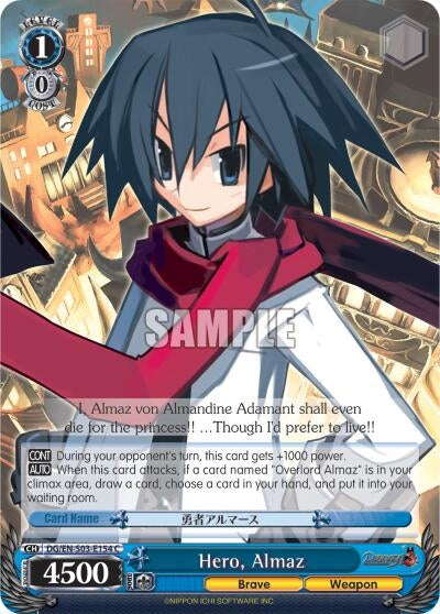 Image for Hero, Almaz (Disgaea) (DG/EN-S03-E154 C) - Weiss Schwarz