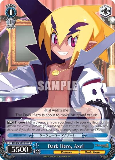 Image for Dark Hero, Axel (Disgaea) (DG/EN-S03-E155 C) - Weiss Schwarz