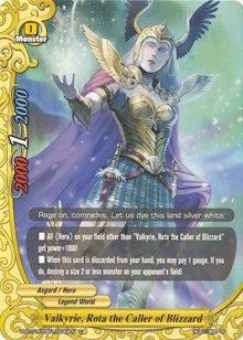 Image for Valkyrie, Rota the Caller of Blizzard (Buddy Rave) (D-BT01A-EB01/0049EN) - Future Card BuddyFight