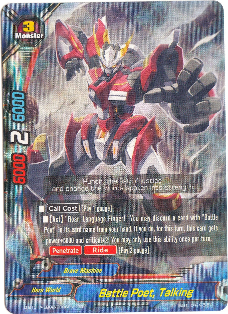 Image for Battle Poet, Talking (Buddy Rave) (D-BT01A-EB02/0006EN) - Future Card BuddyFight