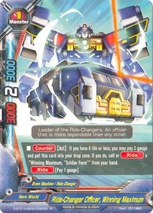Image for Ride-Changer Officer, Winning Maximum (Buddy Rave) (D-BT01A-EB02/0020EN) - Future Card BuddyFight