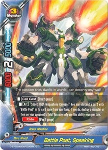 Image for Battle Poet, Speaking (Buddy Rave) (D-BT01A-EB02/0035EN) - Future Card BuddyFight